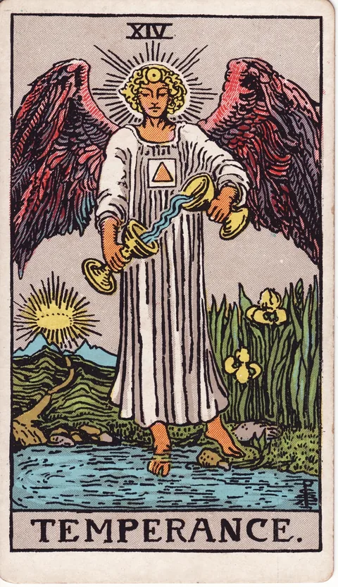 Temperance — Rider–Waite–Smith