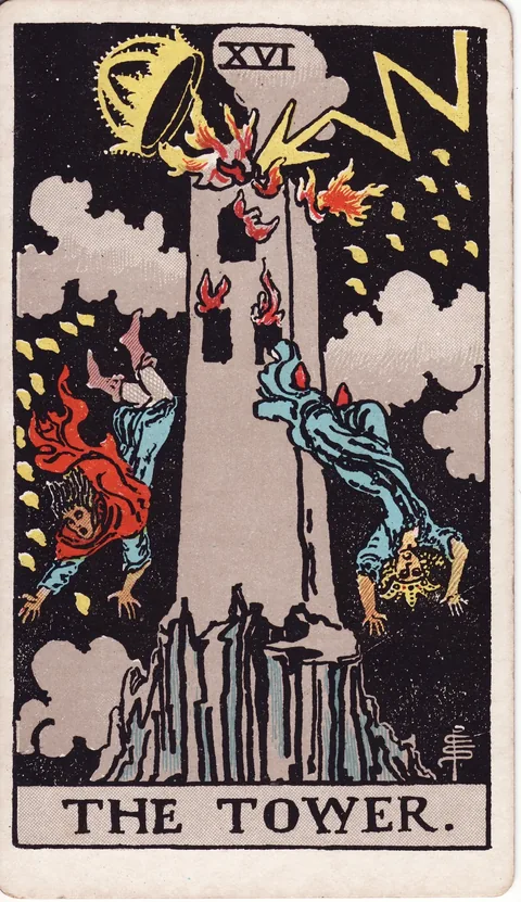The Tower — Rider–Waite–Smith